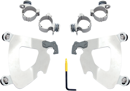 MEMPHIS SHADES Gauntlet Mounting Kit - Polished - XL 48 MEK1984