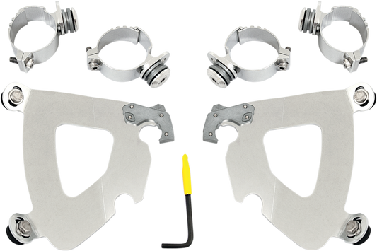 MEMPHIS SHADES Gauntlet Mounting Kit - Polished - FXD MEK1993