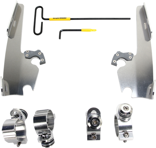 MEMPHIS SHADES Fats/Slim Mounting Kit - Polished - XL12C MEK2005