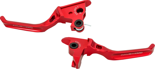 Arlen Ness Method Motorcycle Lever Set, Red, Part Number 530-035