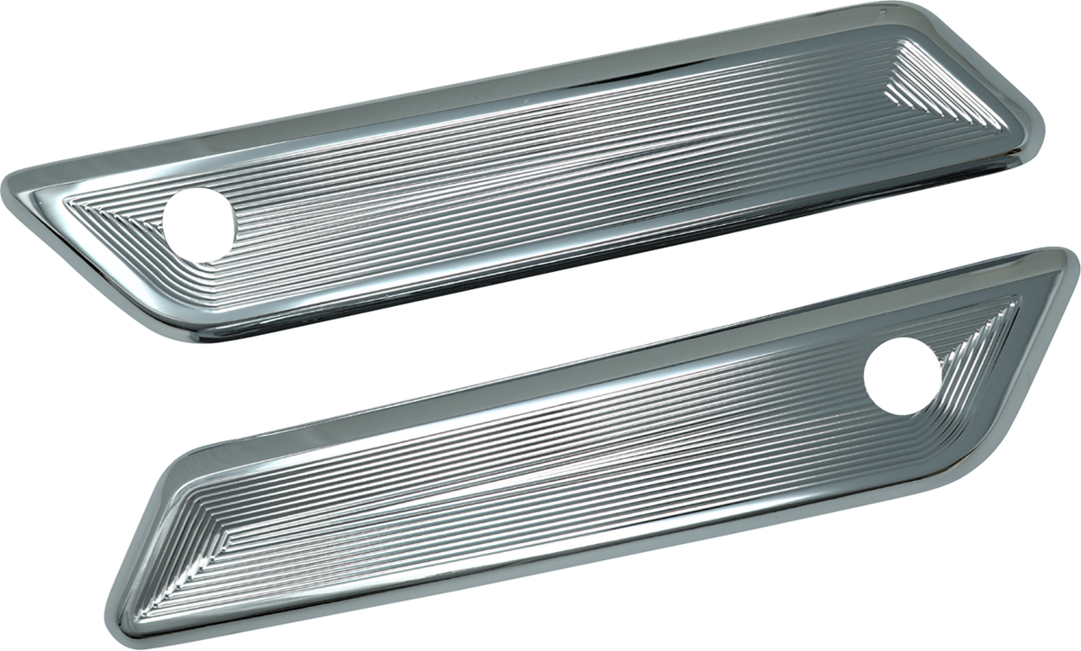 KODLIN USA K59494 Chrome Vektor Saddlebag Latch Covers for Harley-Davidson FLH/FLT 2023–2026
