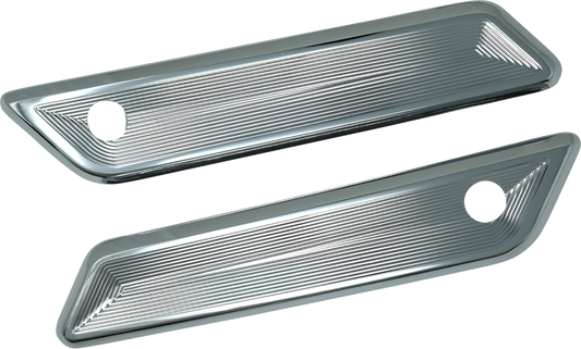 KODLIN USA K59494 Chrome Vektor Saddlebag Latch Covers for Harley-Davidson FLH/FLT 2023–2026