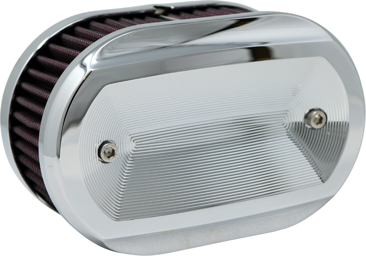 KODLIN USA Vektor Oval Air Cleaner Chrome for M8 Engines K29251