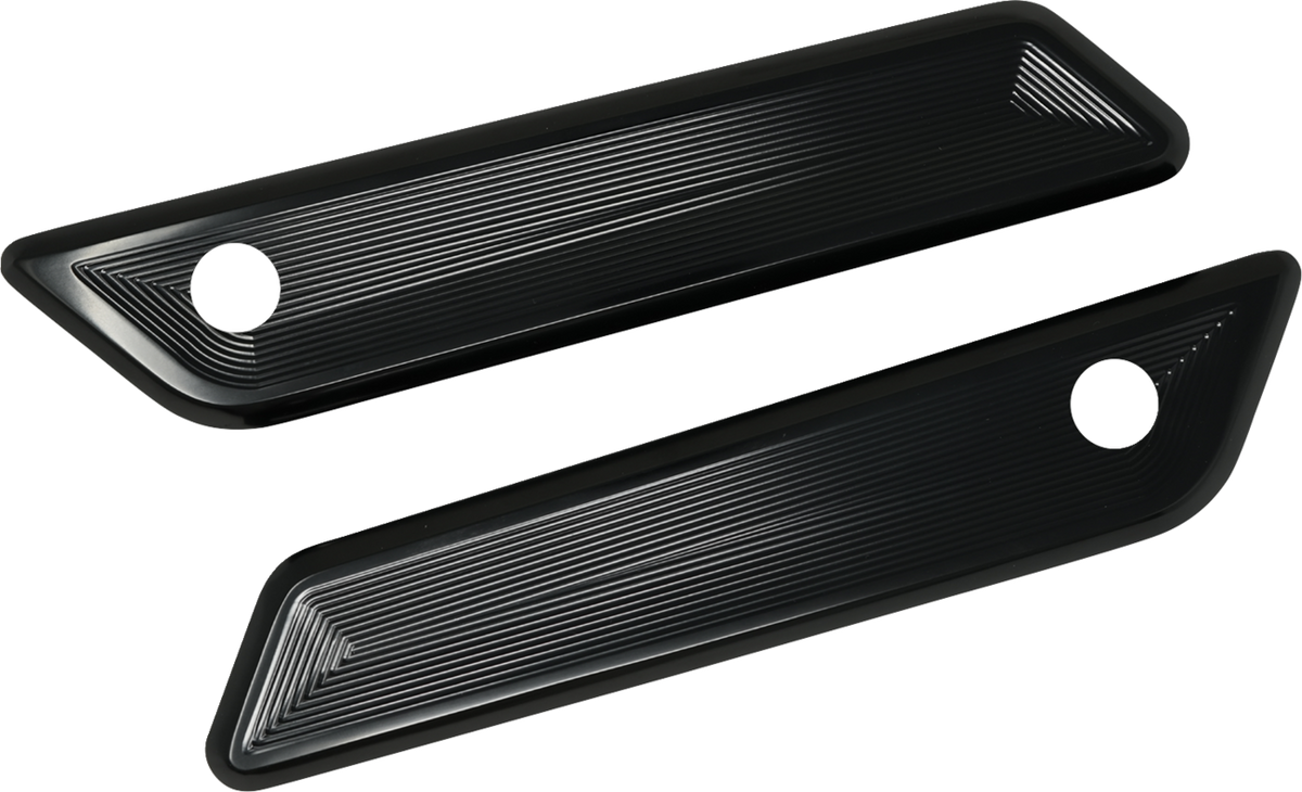 KODLIN USA K59493 Gloss Black Vektor Saddlebag Latch Covers for Harley-Davidson FLH/FLT 2023-2026