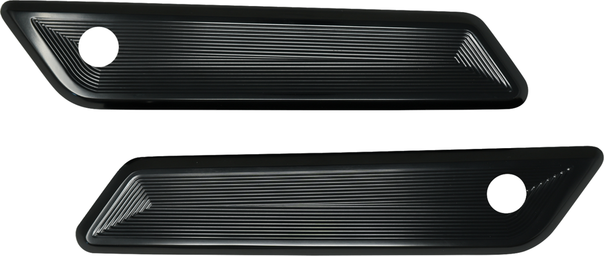 KODLIN USA K59493 Gloss Black Vektor Saddlebag Latch Covers for Harley-Davidson FLH/FLT 2023-2026