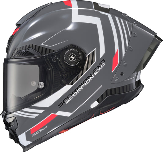 Scorpion EXO Apex Exo Warp Full Face Helmet Atarax Grey/White XL * Superior Safety and Comfort