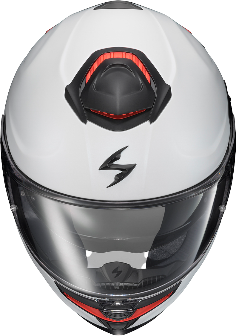 Scorpion EXO ECL-0054 Exo Eclipse Matte Pearl White Full Face Motorcycle Helmet
