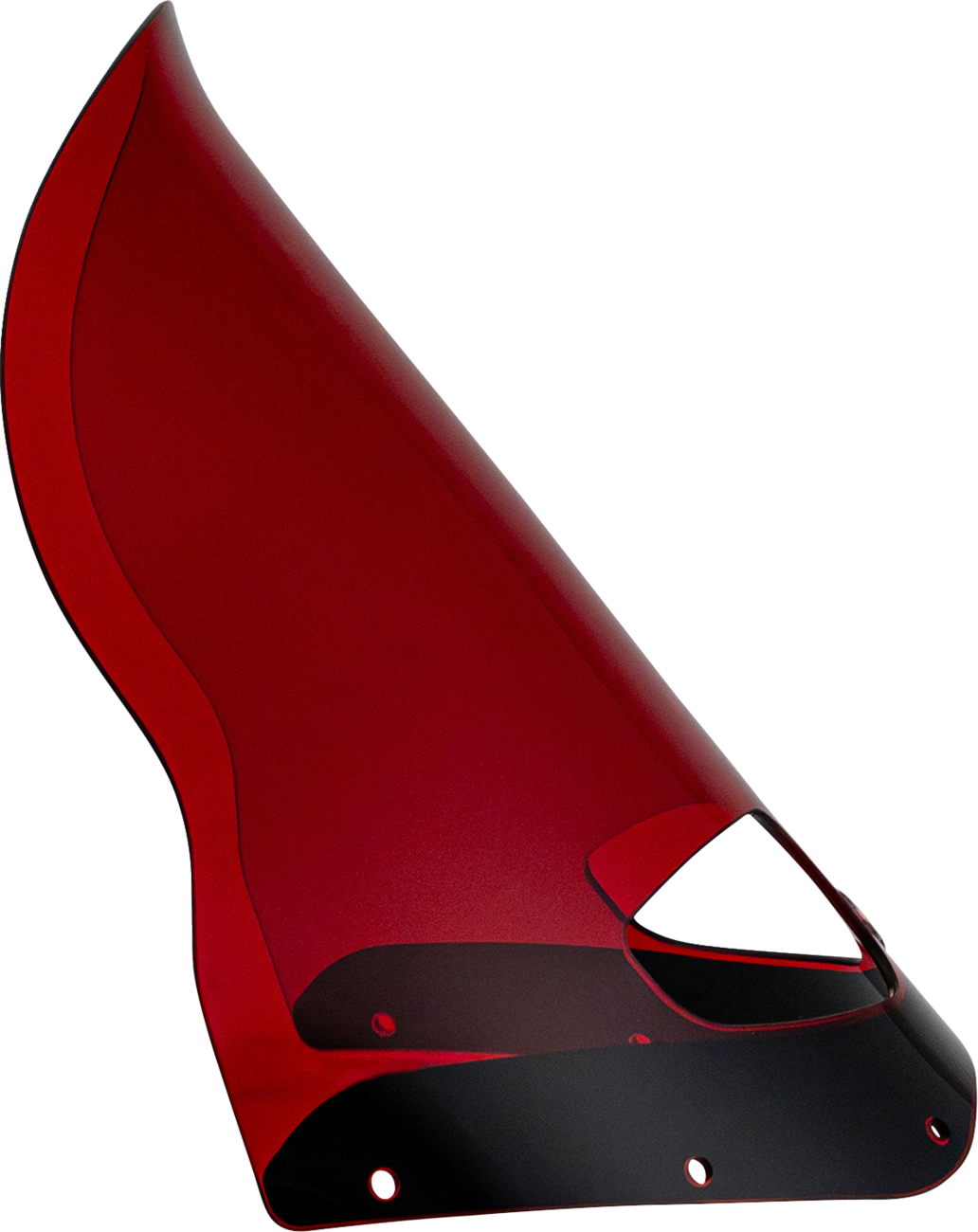 Klock Werks Kolor Flare Windshield for Road Warrior Fairing, 15-Inch Red - KWW-06-0619