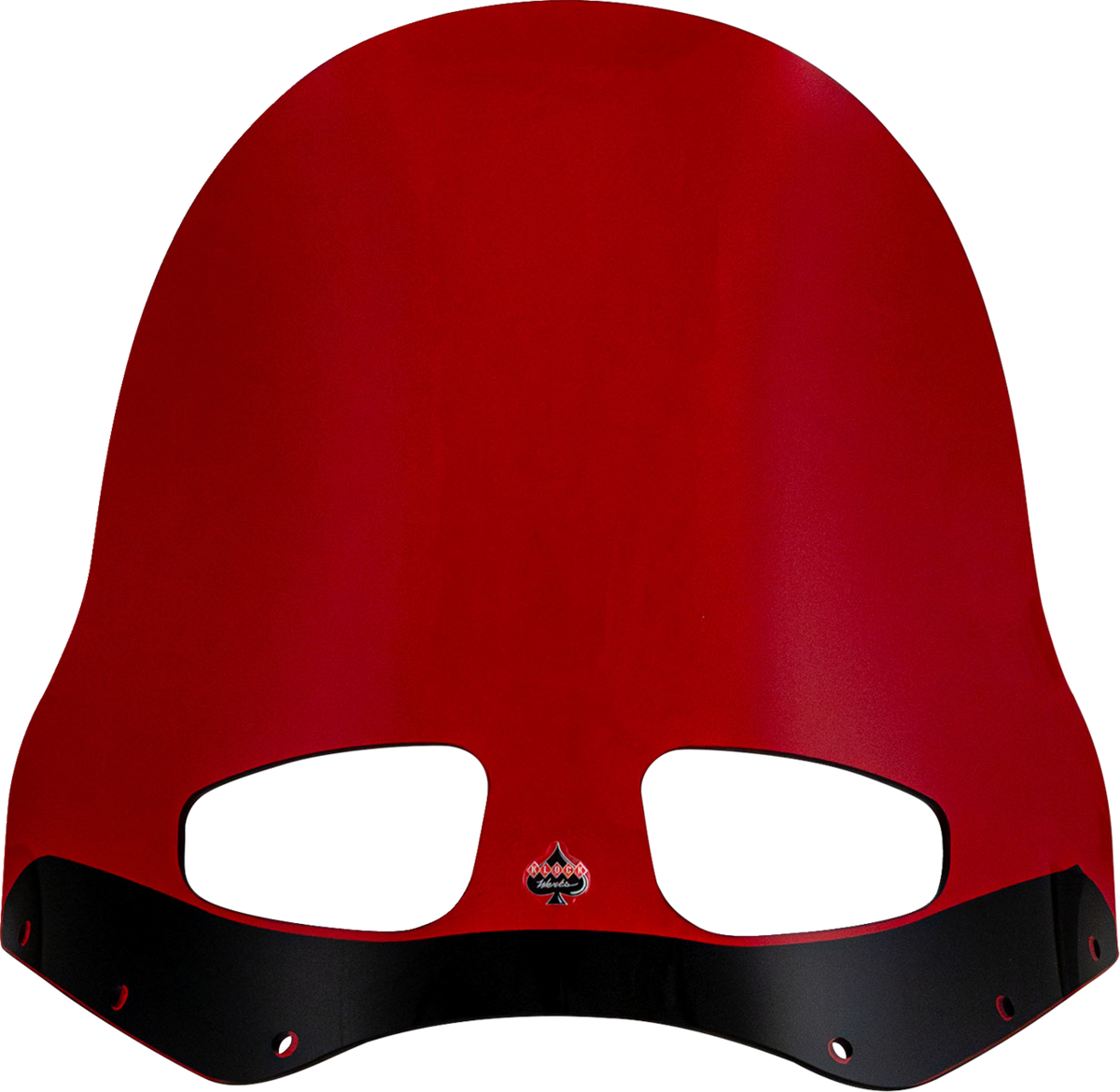 Klock Werks Kolor Flare Windshield for Road Warrior Fairing, 15-Inch Red - KWW-06-0619
