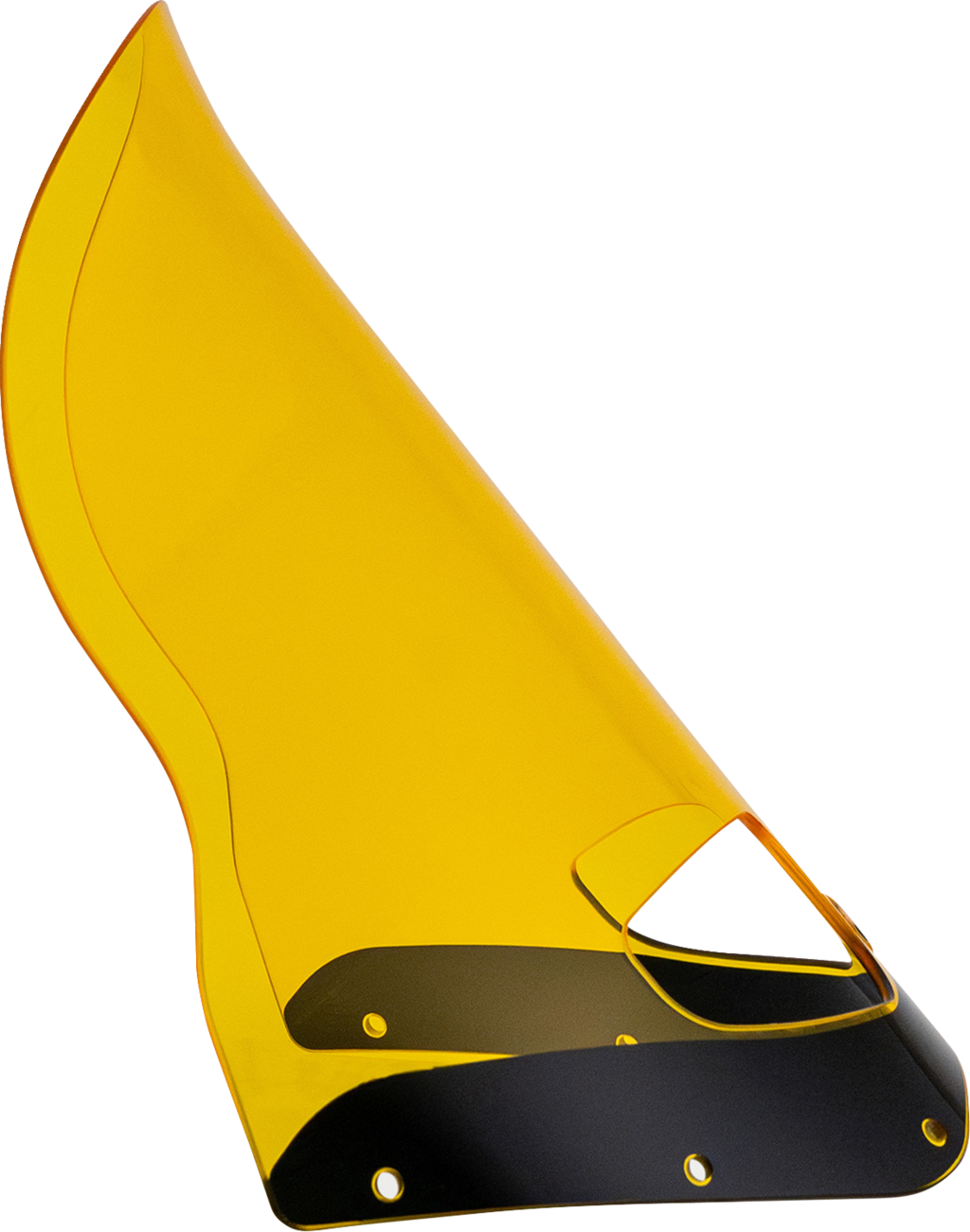 Klock Werks Flare Windshield for Road Warrior Fairing, 15-Inch Yellow, KWW-06-0621