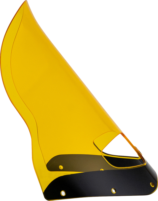 Klock Werks Flare Windshield for Road Warrior Fairing, 15-Inch Yellow, KWW-06-0621