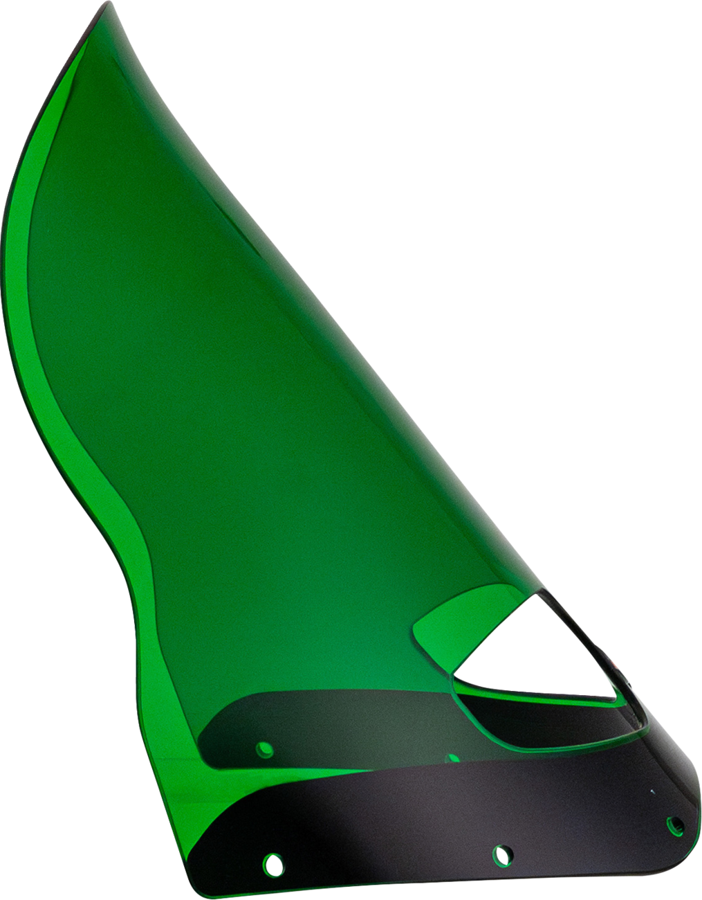 Klock Werks Kolor Flare Windshield for Road Warrior Fairing, 15-Inch Green, KWW-06-0622