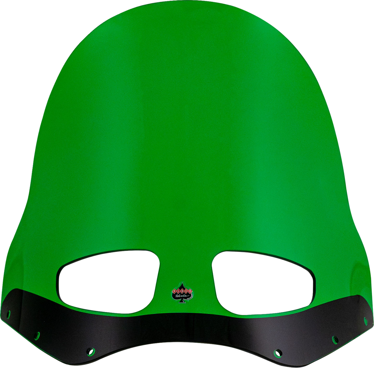 Klock Werks Kolor Flare Windshield for Road Warrior Fairing, 15-Inch Green, KWW-06-0622