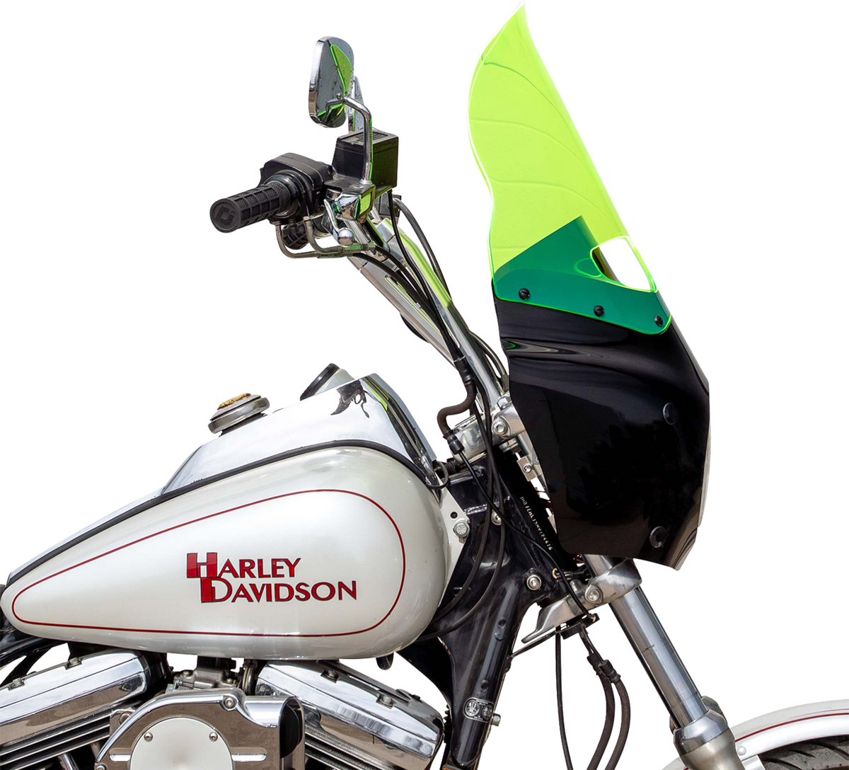 Klock Werks Ice Flare Windshield 15-Inch Green Ice for Road Warrior Fairing KWW-06-0617