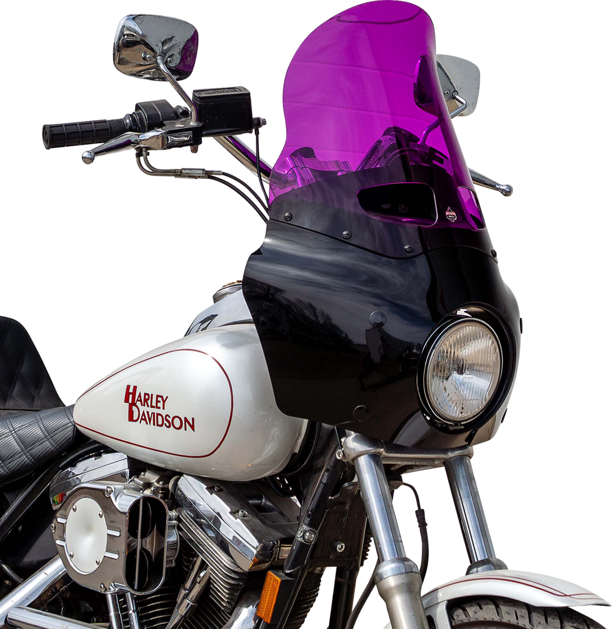 Klock Werks Flare Windshield for Road Warrior Fairing, 15-Inch Purple, KWW-06-0624