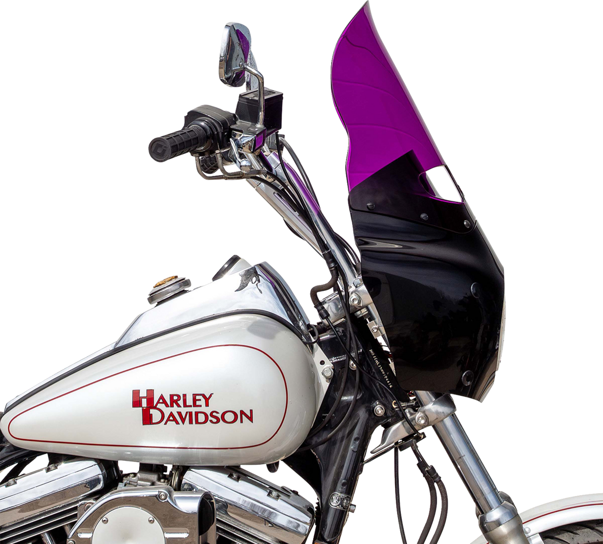 Klock Werks Flare Windshield for Road Warrior Fairing, 15-Inch Purple, KWW-06-0624