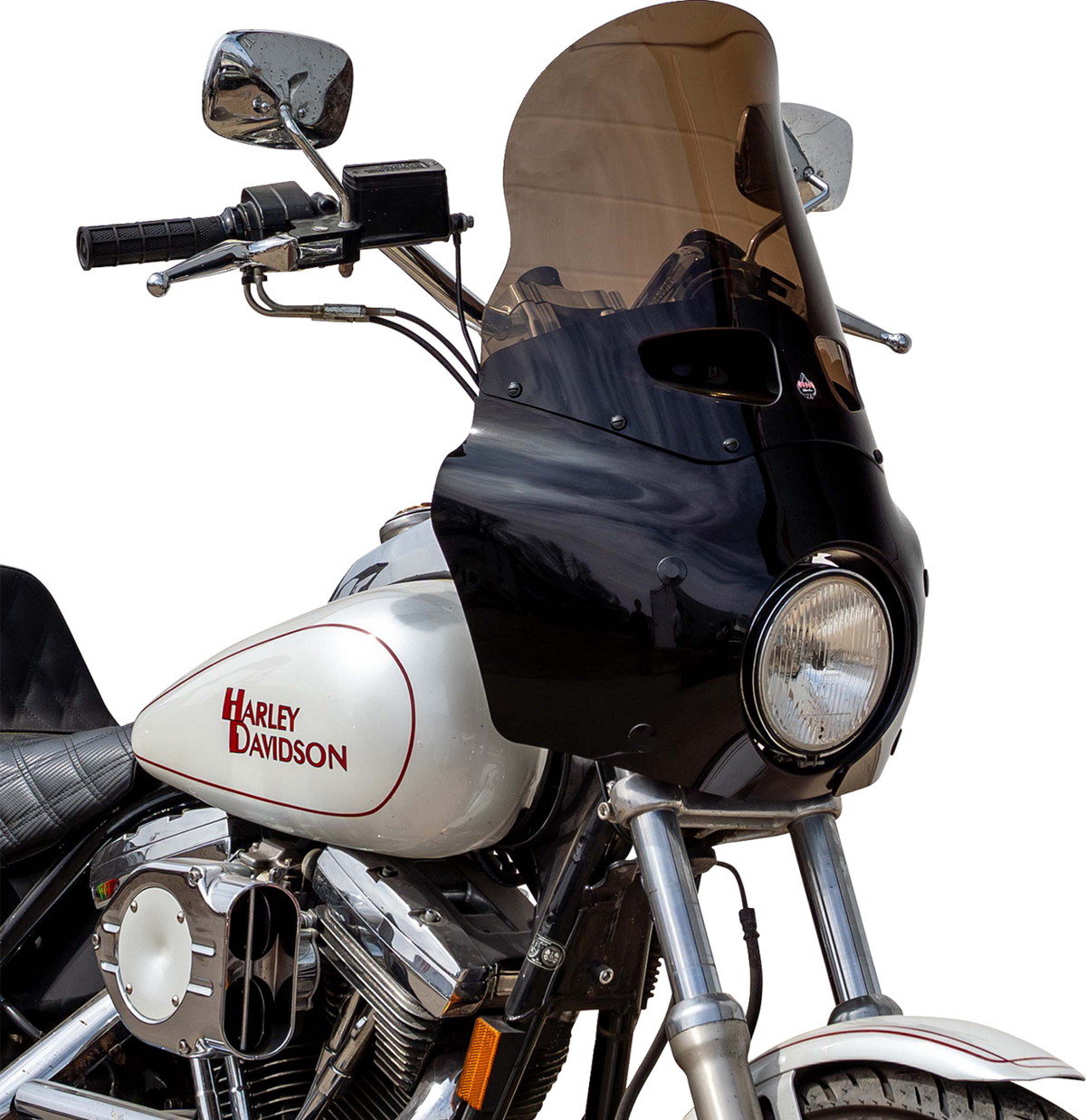 Klock Werks Kolor Flare Windshield for Road Warrior Fairing, 15-Inch Bronze, KWW-06-0625