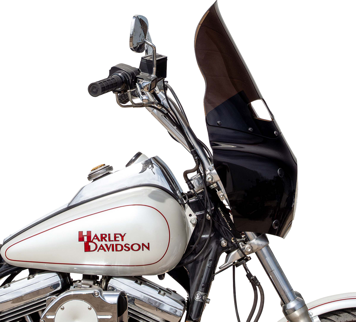 Klock Werks Kolor Flare Windshield for Road Warrior Fairing, 15-Inch Bronze, KWW-06-0625