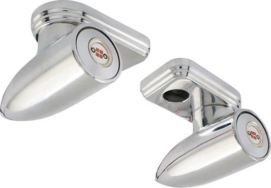 Paul Yaffe Bagger Nation Lightning Bullet Pro Amber Chrome Turn Signal, PYO:LB-PM-AMB-C
