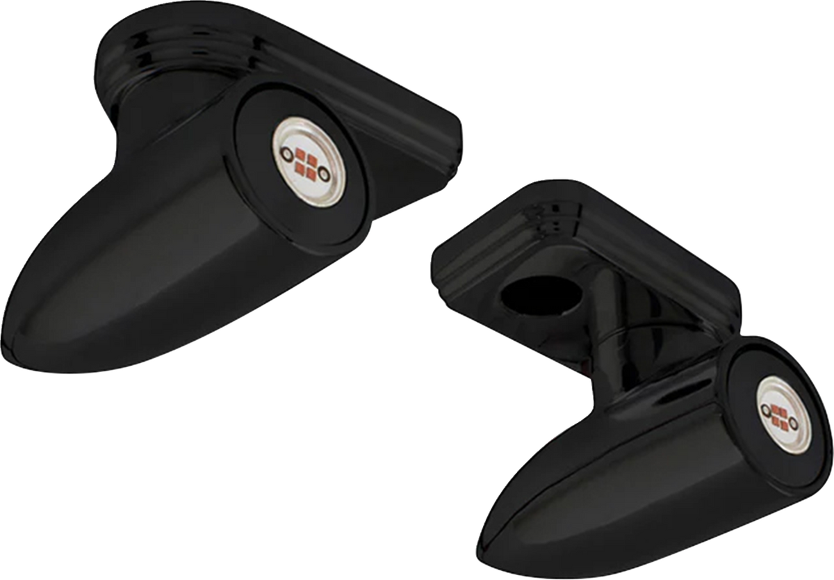 Paul Yaffe Bagger Nation Lightning Bullet Pro Amber/White Handlebar Lights, Black – PYO:LB-PM-DRL-B