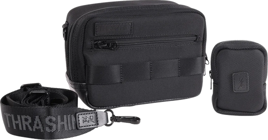 Thrashin Supply Co. Crossbody Handlebar Bag, Black and Gray – THB-0038