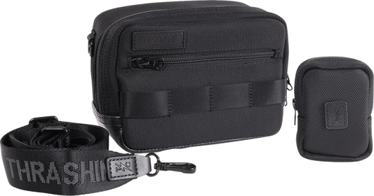 Thrashin Supply Co. Crossbody Handlebar Bag, Black and Pink – THB-0037