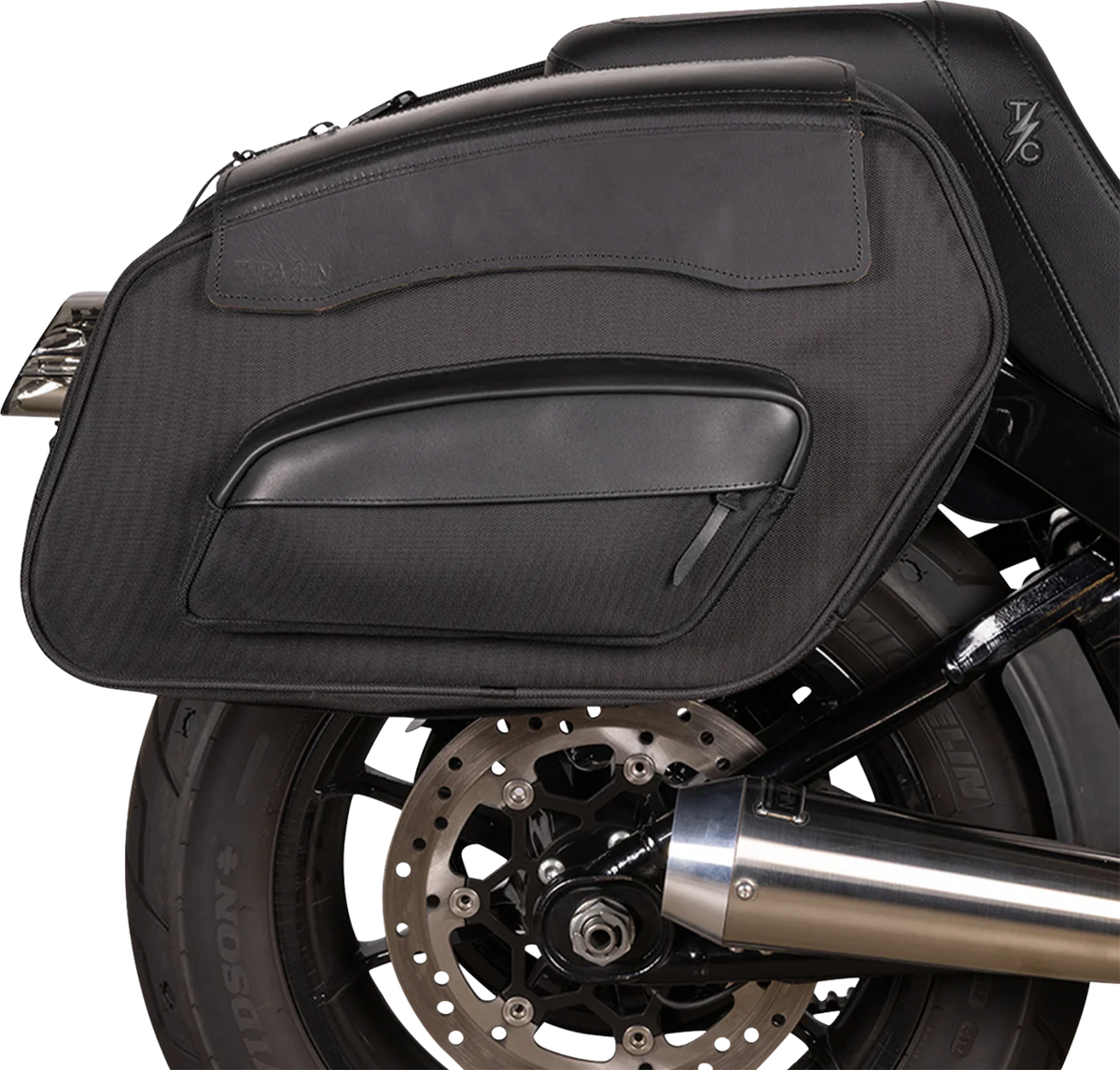 THRASHIN SUPPLY CO. Sport Saddlebags with Quick Detach, 60 Liter, TSB-0024
