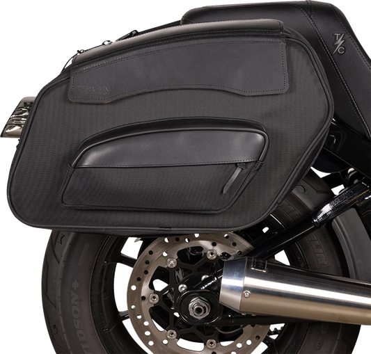 THRASHIN SUPPLY CO. Sport Saddlebags with Quick Detach, 60 Liter, TSB-0024