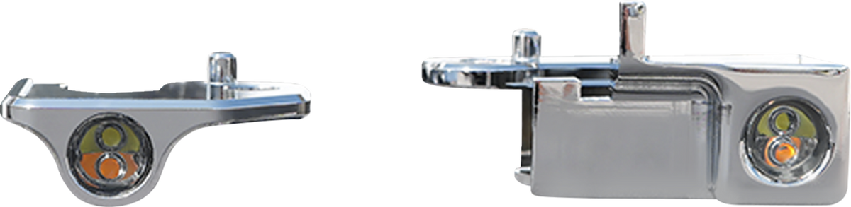 KODLIN USA Neowise X Front LED Indicators with Running Light, Chrome - KUS68531