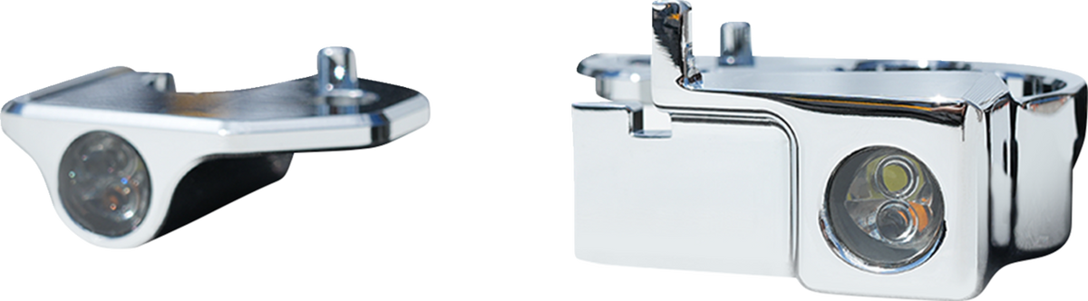 KODLIN USA Neowise X Front LED Indicators with Running Light, Chrome - KUS68531