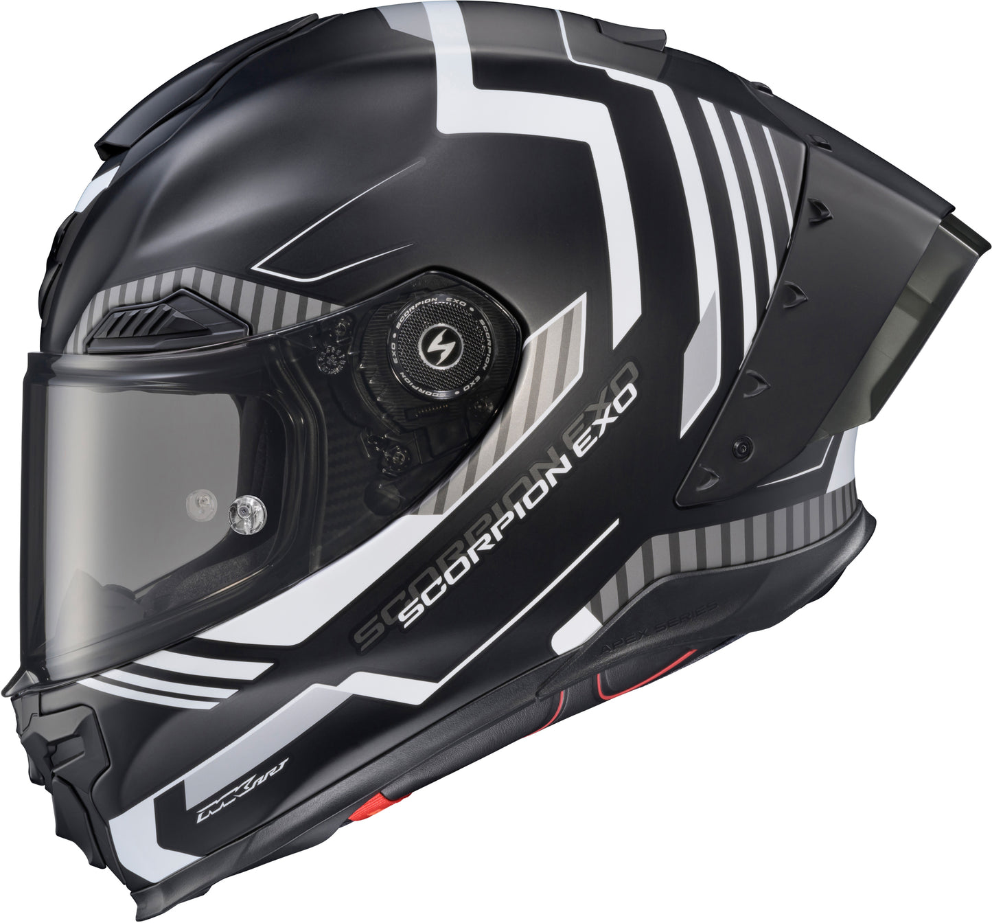 Scorpion Exo Apex Exo Warp Full Face Helmet Atarax Black and White Medium