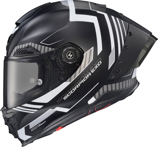 Scorpion Exo Apex Exo Warp Full Face Helmet Atarax Black and White Medium