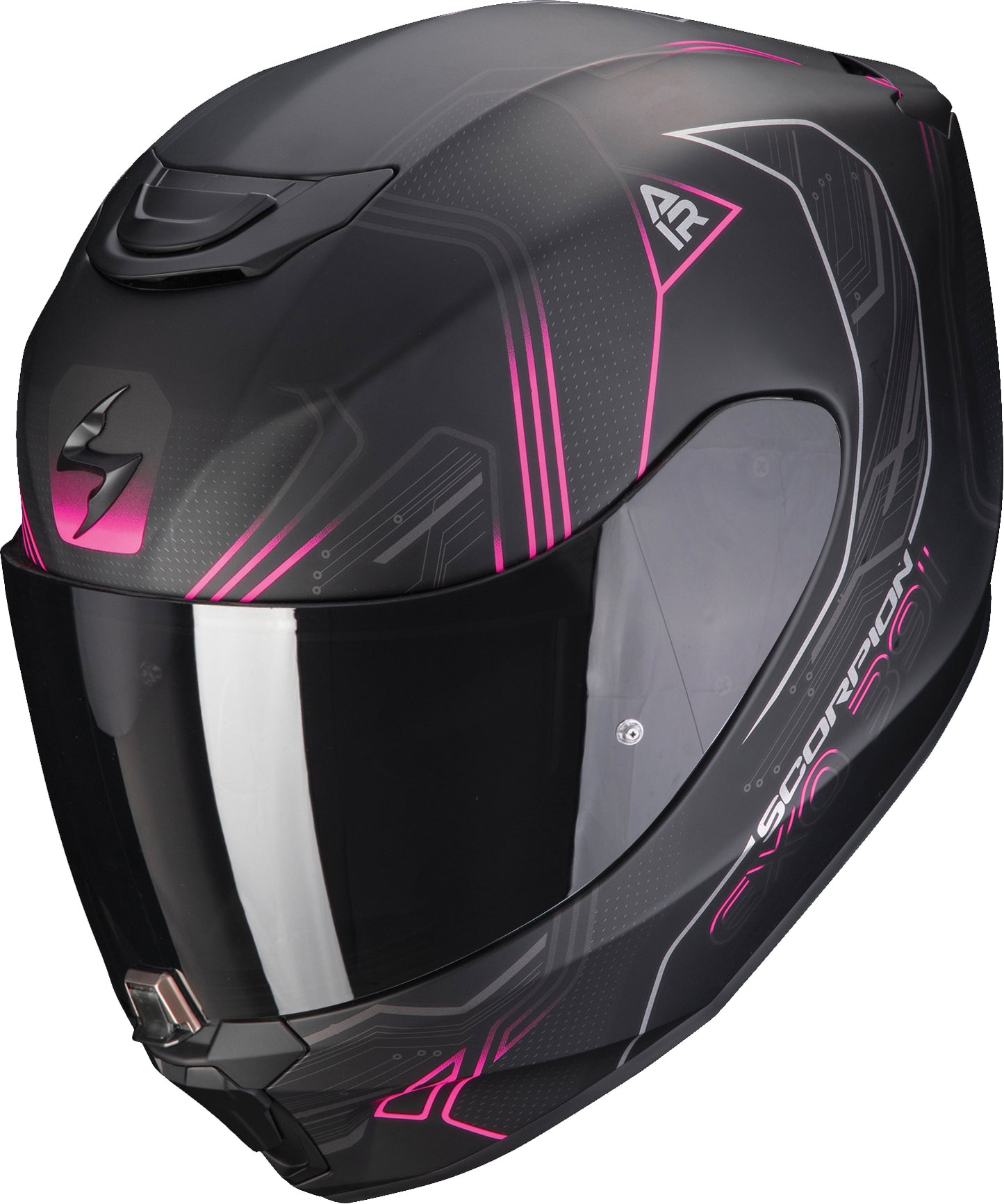 SCORPION EXO Exo R330 Full Face Helmet Bendr White & Pink - DOT & ECE Certified