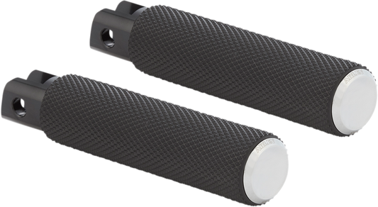 ARLEN NESS Knurled Foot Pegs - Chrome - FX/FL '18-'25 07-940