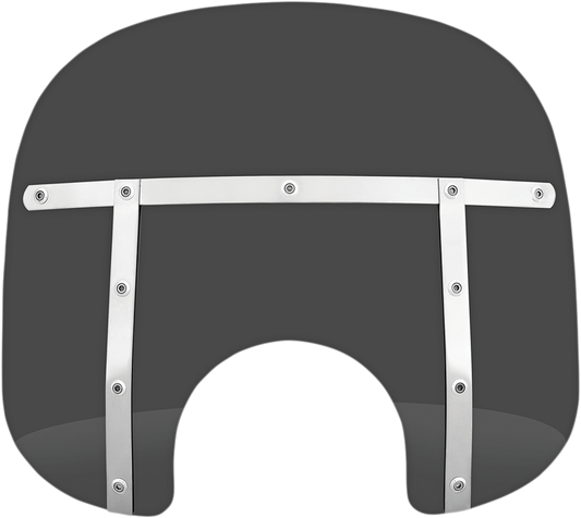 MEMPHIS SHADES Fats Windshield - 13" - Headlight - Dark Black Smoke MEM31110