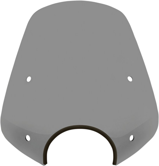 MEMPHIS SHADES Pop Top Windshield - 7" Headlight Cut Out - Black Smoke MEP55112