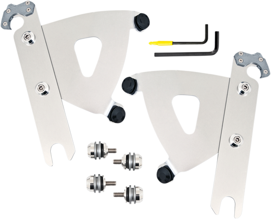MEMPHIS SHADES Road Warrior Trigger-Lock Mounting Kit - Polished - FLS MEK2053
