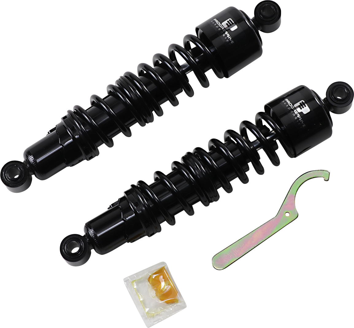 Progressive Suspension 412 Series Shock for Harley FXD – 13-Inch Standard Black Model 412-4083B
