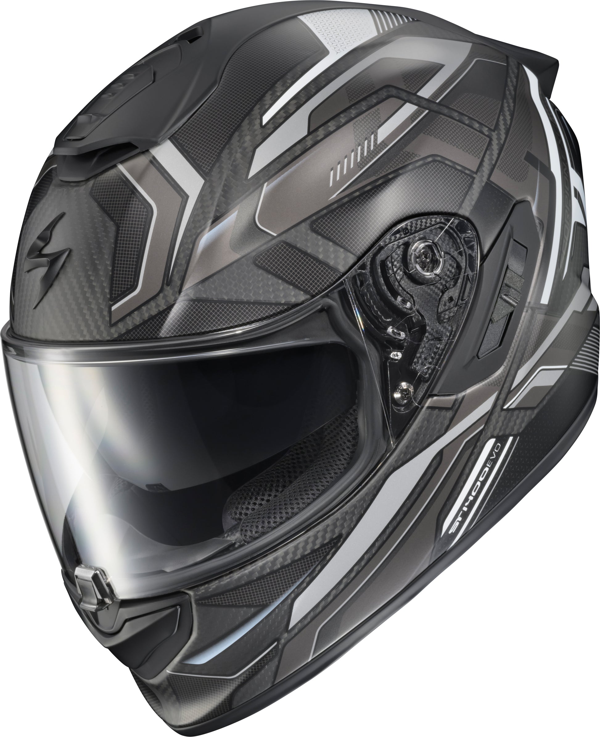 Scorpion EXO Exo-St1400 EVO Carbon Helmet Hex Matte Grey Small