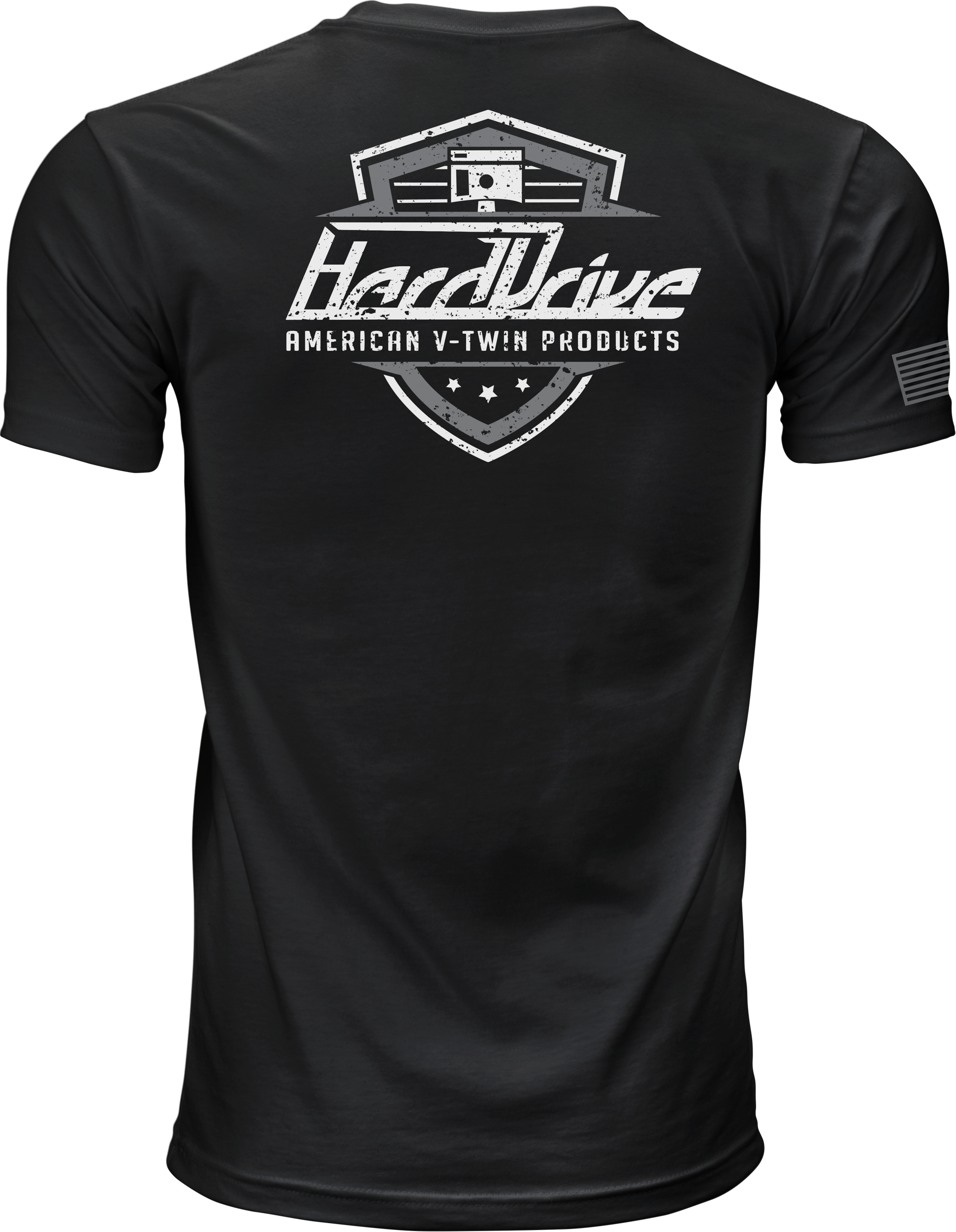 Harddrive Shield Tee Black/White XLarge by HARDDRIVE (Part #800-0204X)