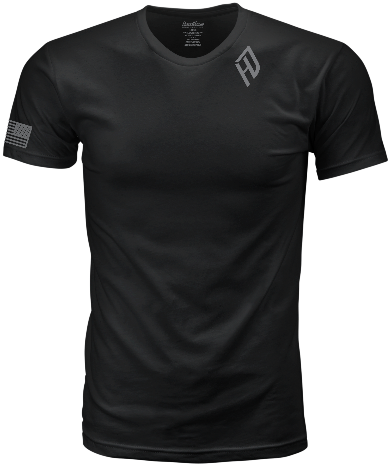 Harddrive Shield Tee Black/White Large by Harddrive - Part 800-0204L