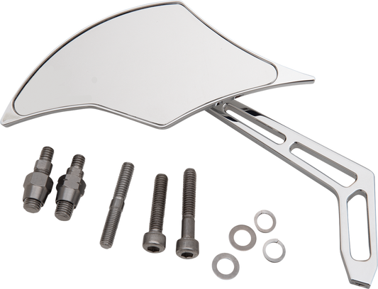 PRO-ONE PERF.MFG. Weekend Warrior Side View Mirror - Chrome, Left Side, Part 102300