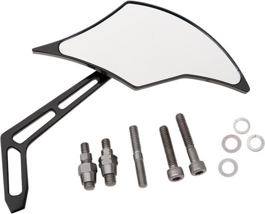 PRO-ONE PERF.MFG. Weekend Warrior Side View Mirror - Black, Right, Part Number 102301AB
