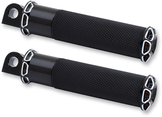 ARLEN NESS Foot Pegs - Beveled - Black 07-929