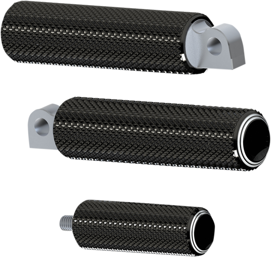 ARLEN NESS Foot Pegs - Dual Ring - Black 07-934