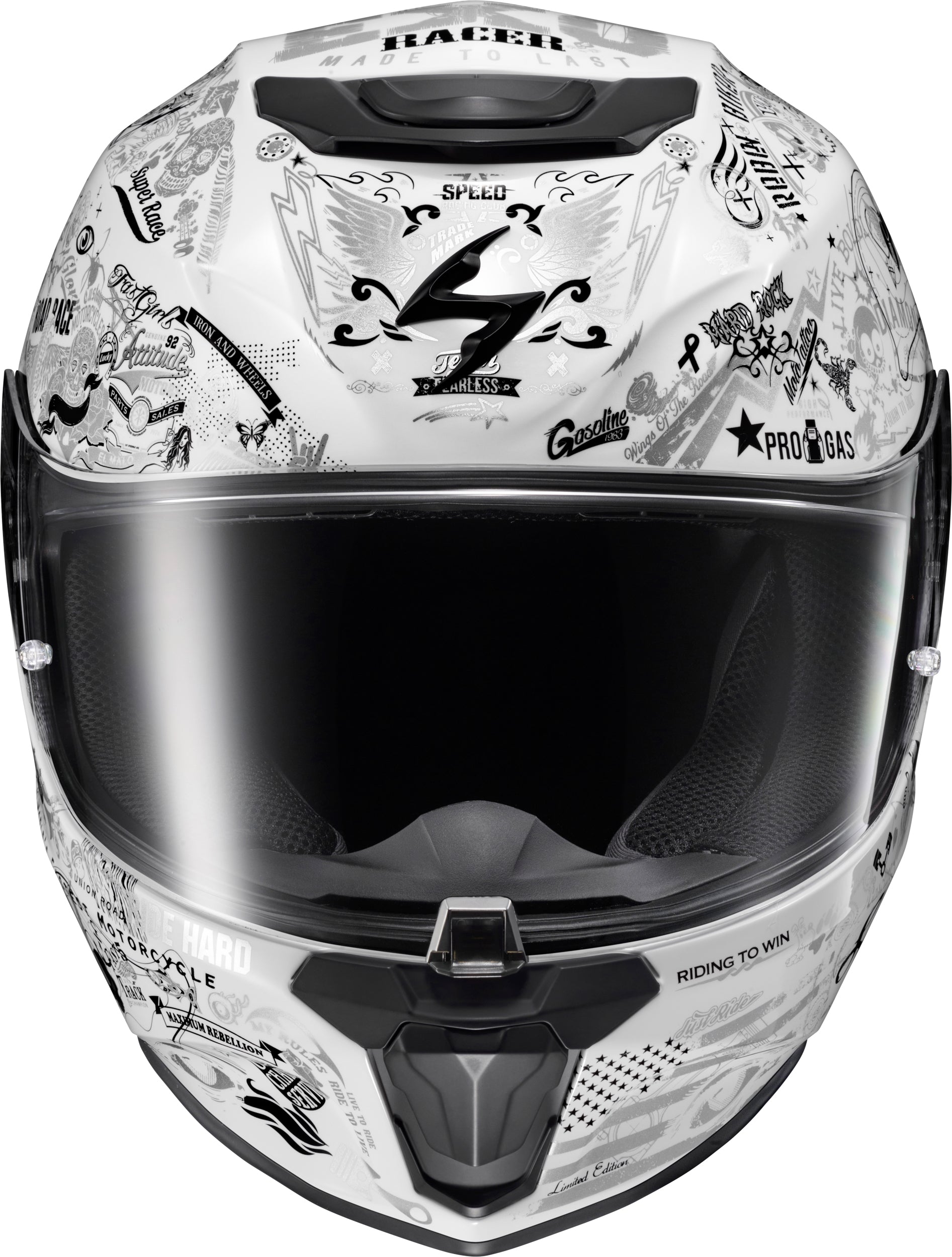 SCORPION EXO R330 Full Face Helmet Shake 2 White XL - Advanced Safety and Comfort