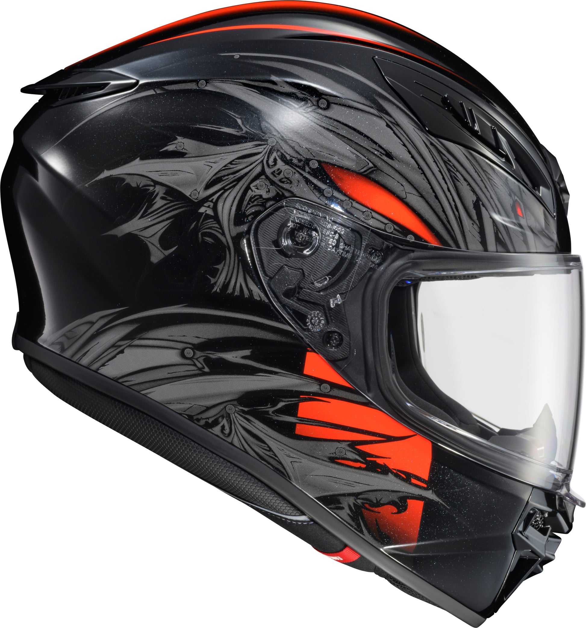 Scorpion EXO Exo R430 Full Face Helmet Wyvern Black/Red - Lightweight, Snell and DOT Approved