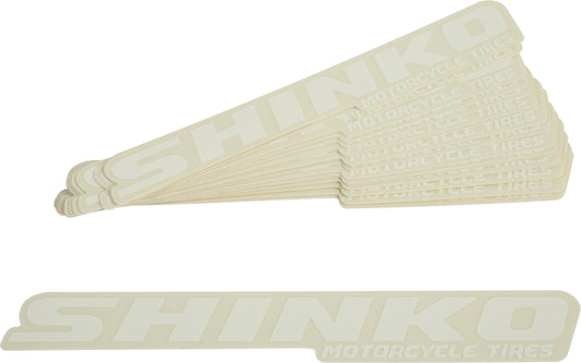 Shinko 87-8300W White 6-Inch Decals Pack of 20