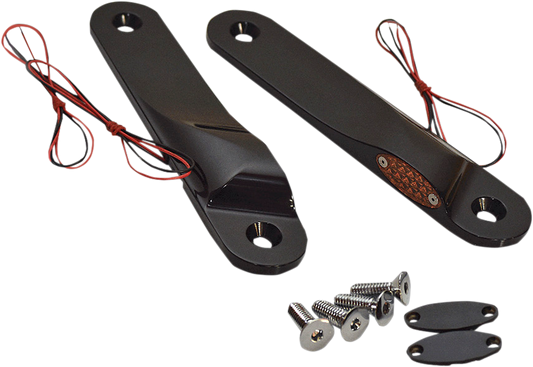 PRO-ONE PERF.MFG. LED Front Turn Signal Lights - Black (Part #909109B)