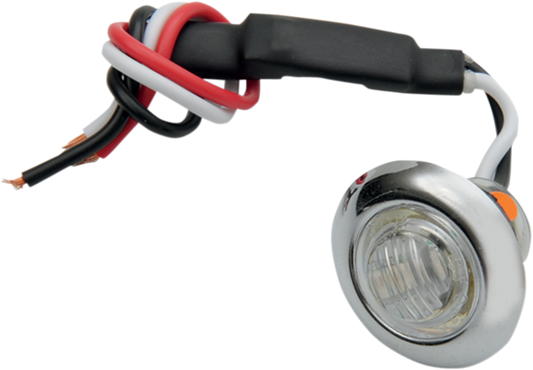 PRO-ONE PERF.MFG. Mini Marker Light - Dual Function Amber LED with Clear Lens (Part #402220)